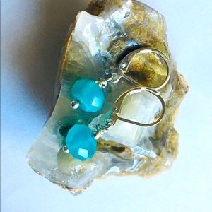 Earrings Amazonite, Sterling Silver